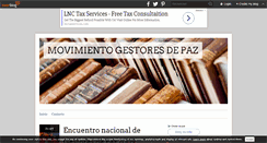 Desktop Screenshot of movimientogestoresdepaz.over-blog.com
