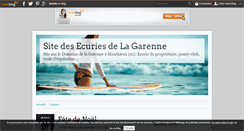 Desktop Screenshot of ecuriedelagarenne.over-blog.com