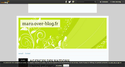 Desktop Screenshot of maro.over-blog.fr