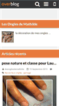 Mobile Screenshot of lesonglesdemathilde.over-blog.com