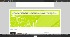 Desktop Screenshot of choeursenfantsmonnaie.over-blog.com
