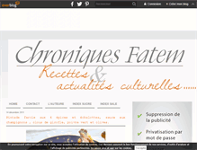 Tablet Screenshot of leschroniquesdefatem.over-blog.com
