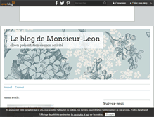 Tablet Screenshot of monsieur-leon.over-blog.fr