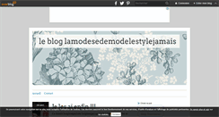 Desktop Screenshot of lamodesedemodelestylejamais.over-blog.com