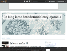 Tablet Screenshot of lamodesedemodelestylejamais.over-blog.com
