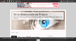 Desktop Screenshot of delademocratieenfrance.over-blog.com