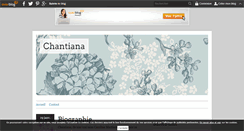 Desktop Screenshot of chantiana.over-blog.fr