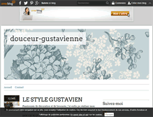 Tablet Screenshot of douceur-gustavienne.over-blog.com