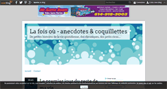 Desktop Screenshot of anecdotes-coquillettes.over-blog.fr