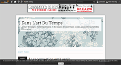Desktop Screenshot of danslartdutemps.over-blog.fr