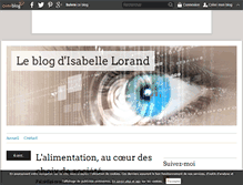 Tablet Screenshot of isabellelorand.over-blog.com