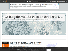 Tablet Screenshot of melinapassionbroderiedisney.over-blog.com