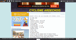 Desktop Screenshot of cyclismeardechois.over-blog.fr