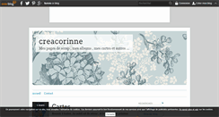 Desktop Screenshot of creacorinne.over-blog.com