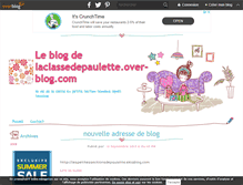 Tablet Screenshot of laclassedepaulette.over-blog.com