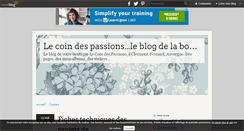Desktop Screenshot of lecoindespassions.over-blog.com