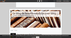 Desktop Screenshot of lesorthosenfolie.over-blog.com