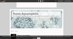 Desktop Screenshot of passion-aquariophilie.over-blog.com