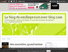 Tablet Screenshot of emilieproust.over-blog.com
