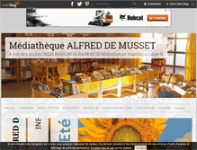 Tablet Screenshot of mediathequealfreddemusset.over-blog.com