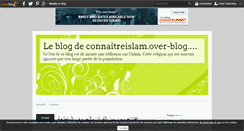 Desktop Screenshot of connaitreislam.over-blog.com
