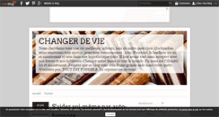 Desktop Screenshot of changer-de-vie.over-blog.com