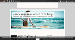 Desktop Screenshot of canoekayakeauxvivessaintsauveurlevicomte.over-blog.com