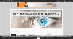 Desktop Screenshot of h5n1-theses-hypotheses.over-blog.com