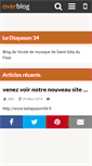 Mobile Screenshot of lediapason34.over-blog.com