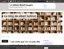 Tablet Screenshot of albert-bohbot.over-blog.com