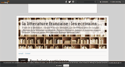 Desktop Screenshot of litterature-francaise.over-blog.com