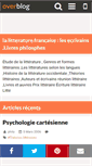 Mobile Screenshot of litterature-francaise.over-blog.com