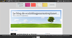 Desktop Screenshot of ecoloblogpournotreplanete.over-blog.com