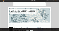 Desktop Screenshot of lolocreascrap.over-blog.com