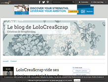Tablet Screenshot of lolocreascrap.over-blog.com