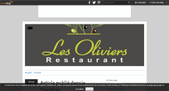 Desktop Screenshot of lesoliviers-restaurant.over-blog.com