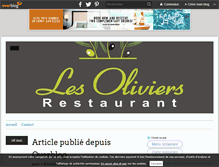 Tablet Screenshot of lesoliviers-restaurant.over-blog.com