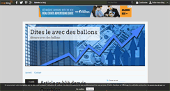 Desktop Screenshot of hommeauxballons.over-blog.com