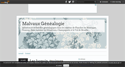 Desktop Screenshot of malvaux.genealogie.over-blog.fr