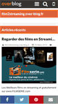 Mobile Screenshot of film2streaming.over-blog.fr