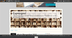 Desktop Screenshot of capvesprol.over-blog.com