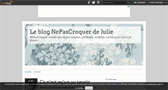 Desktop Screenshot of nepascroquer.over-blog.com