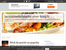 Tablet Screenshot of lacuisinedefanette.over-blog.fr