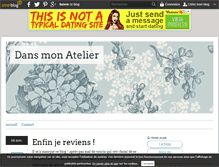 Tablet Screenshot of dans-mon-atelier.over-blog.com