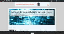 Desktop Screenshot of combatarmseurope-blognonofficiel.over-blog.com