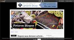 Desktop Screenshot of potironblogue.over-blog.com