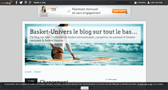 Desktop Screenshot of basket-univers.over-blog.com