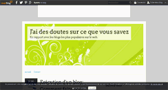 Desktop Screenshot of jaidesdoutesestcequevousenavez.over-blog.com