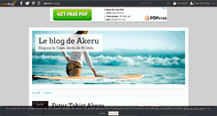 Desktop Screenshot of akeru.over-blog.fr