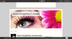 Desktop Screenshot of keira-knightley-bio.over-blog.com